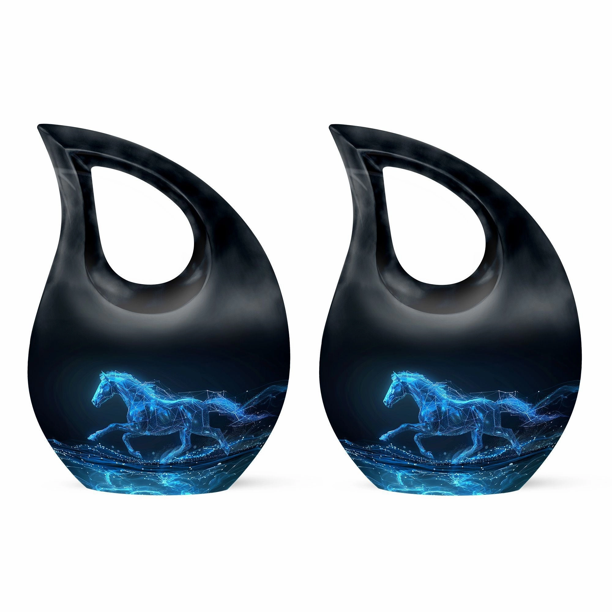 Running Horse Memorial Urn for Cremated Adult Human Ashes Remains