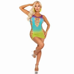 Seamless Ombre Mini Dress O/s - Ocean