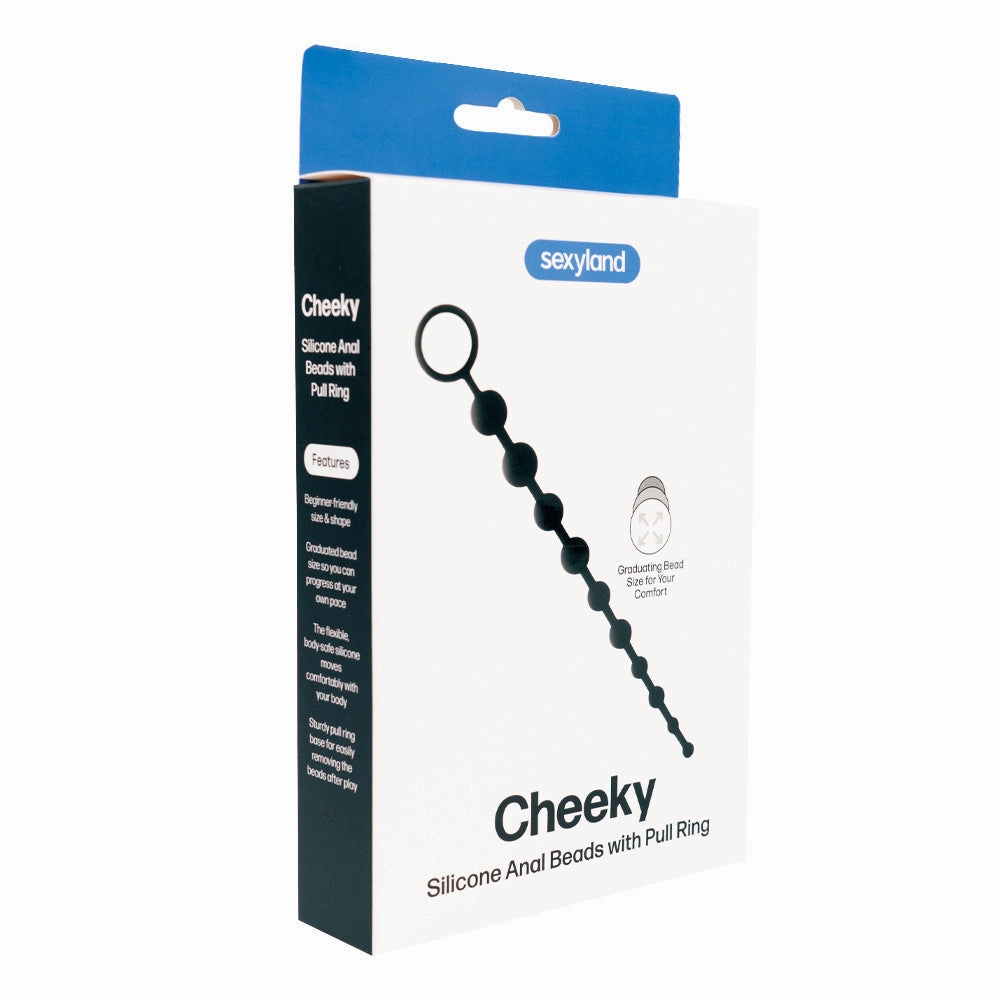 Sexyland Cheeky Silicone Anal Beads With Pull Ring