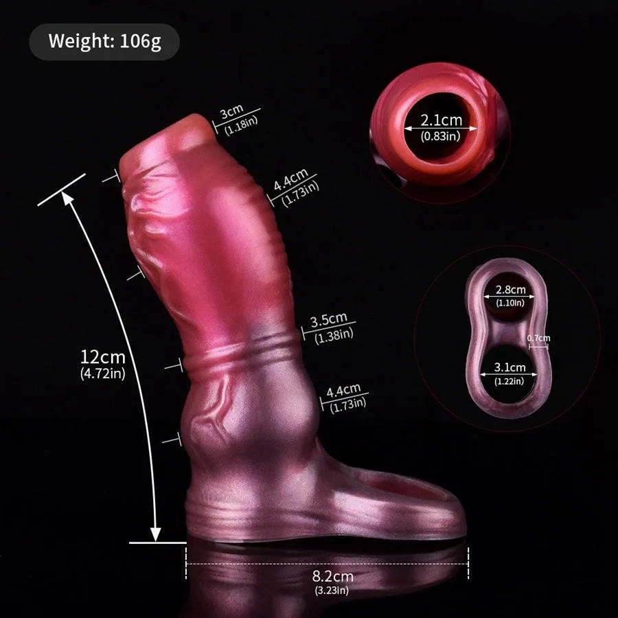 Silicone Male Penis Extender Sleeve Toy