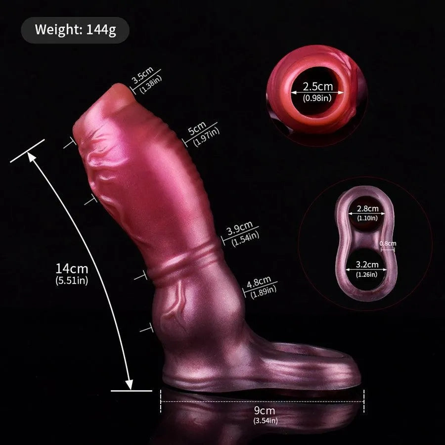 Silicone Male Penis Extender Sleeve Toy