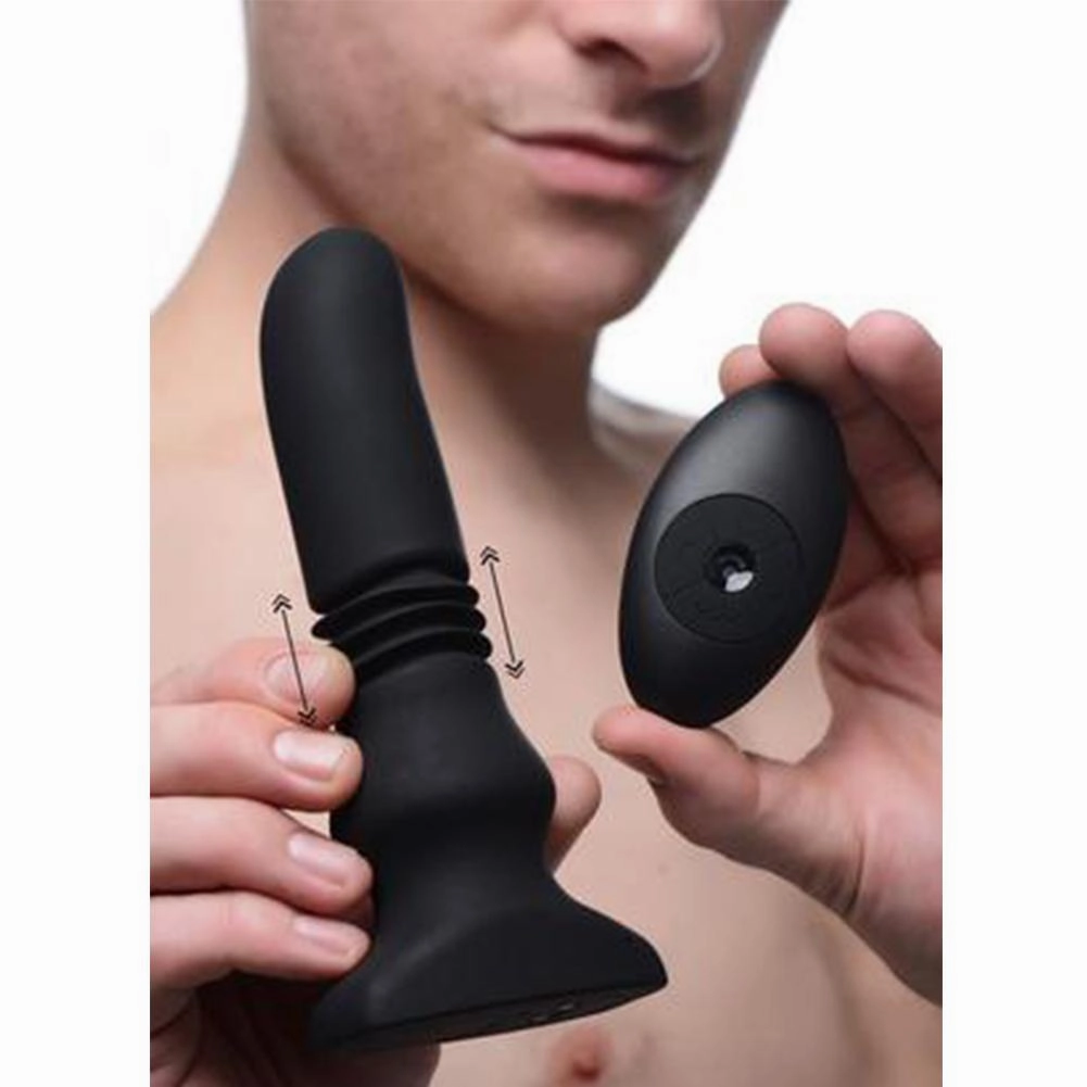 Silicone Thrusting Prostate Massager with Remote