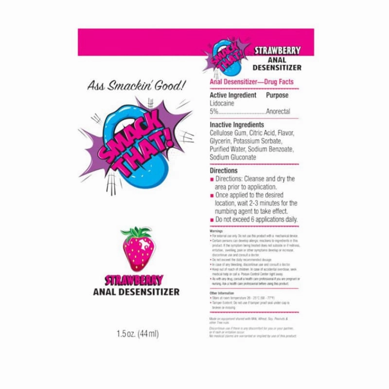 Smack That Anal Desensitizer Strawberry 1.5oz