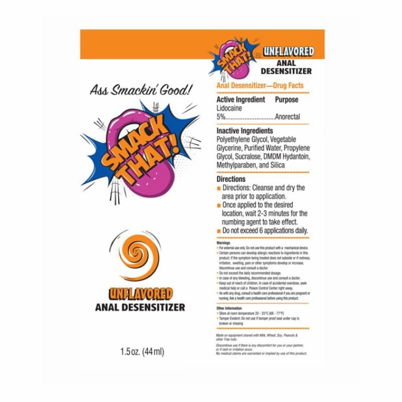 Smack That Anal Desensitizer Unflavored 1.5oz
