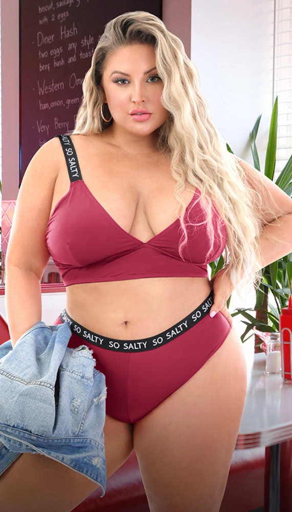 So Salty Longline Bralette & Cheeky Panty