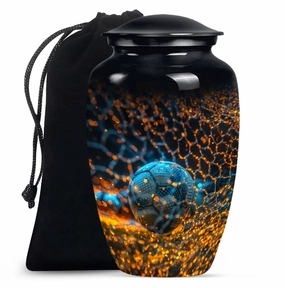 Soccer Urn Tribute: Dignified Memorial Urn for Adult Males