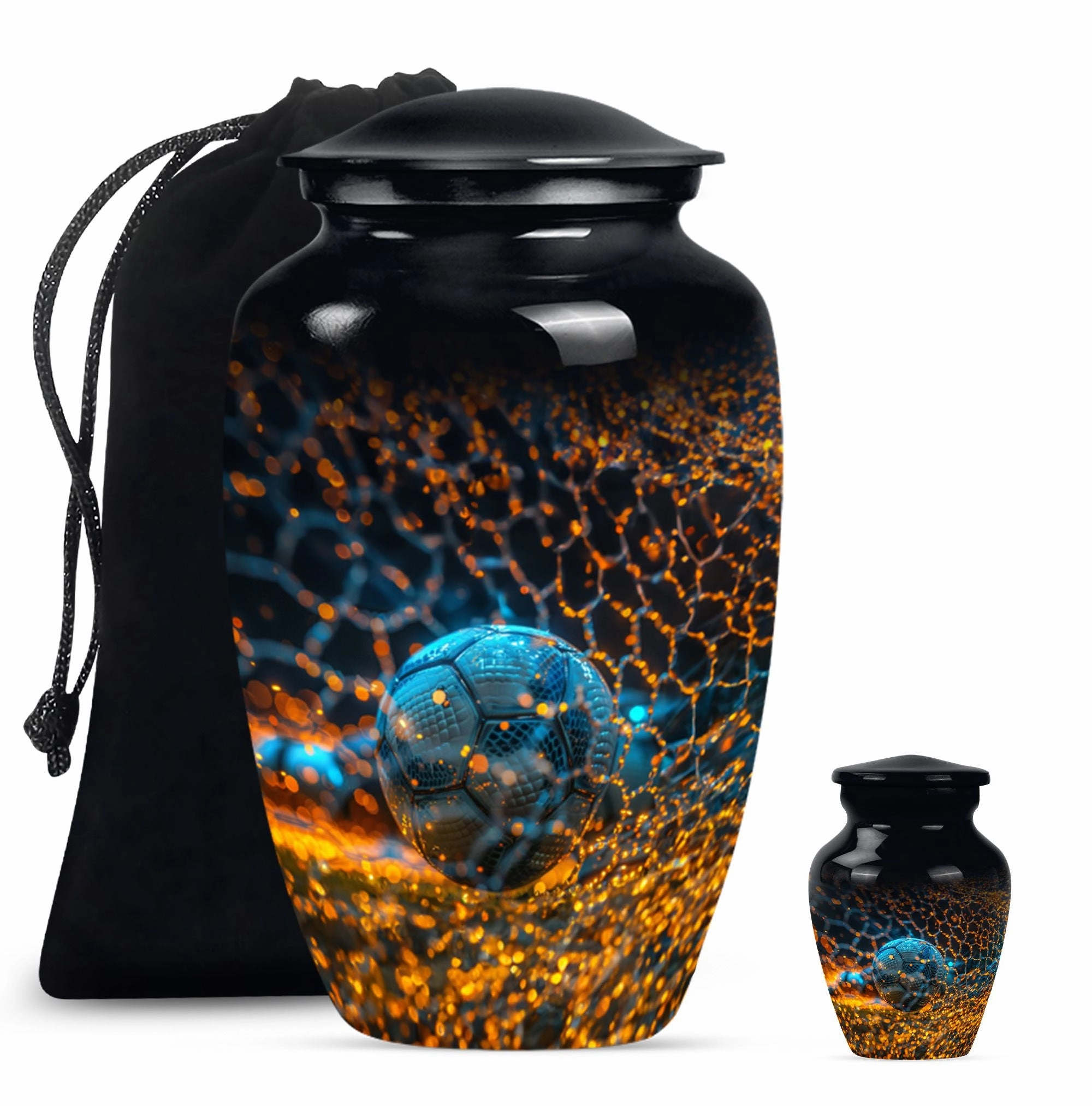 Soccer Urn Tribute: Dignified Memorial Urn for Adult Males
