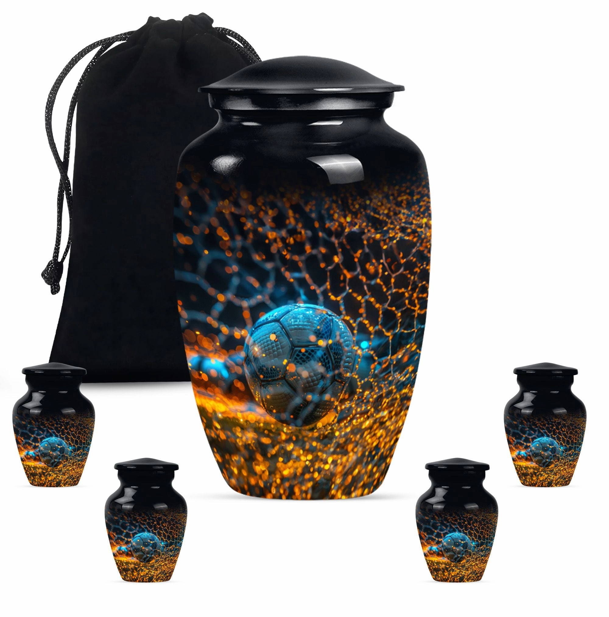 Soccer Urn Tribute: Dignified Memorial Urn for Adult Males