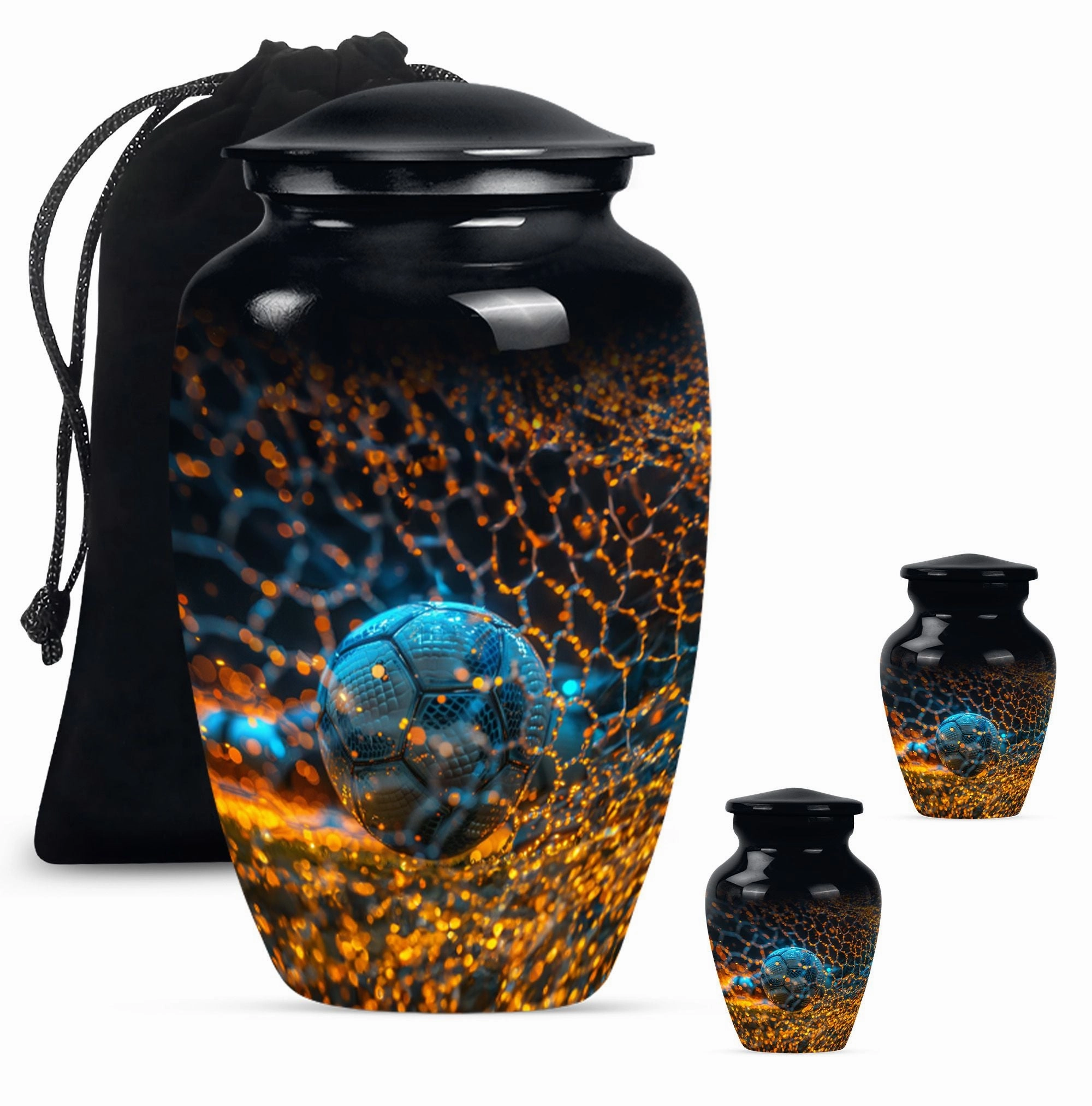 Soccer Urn Tribute: Dignified Memorial Urn for Adult Males