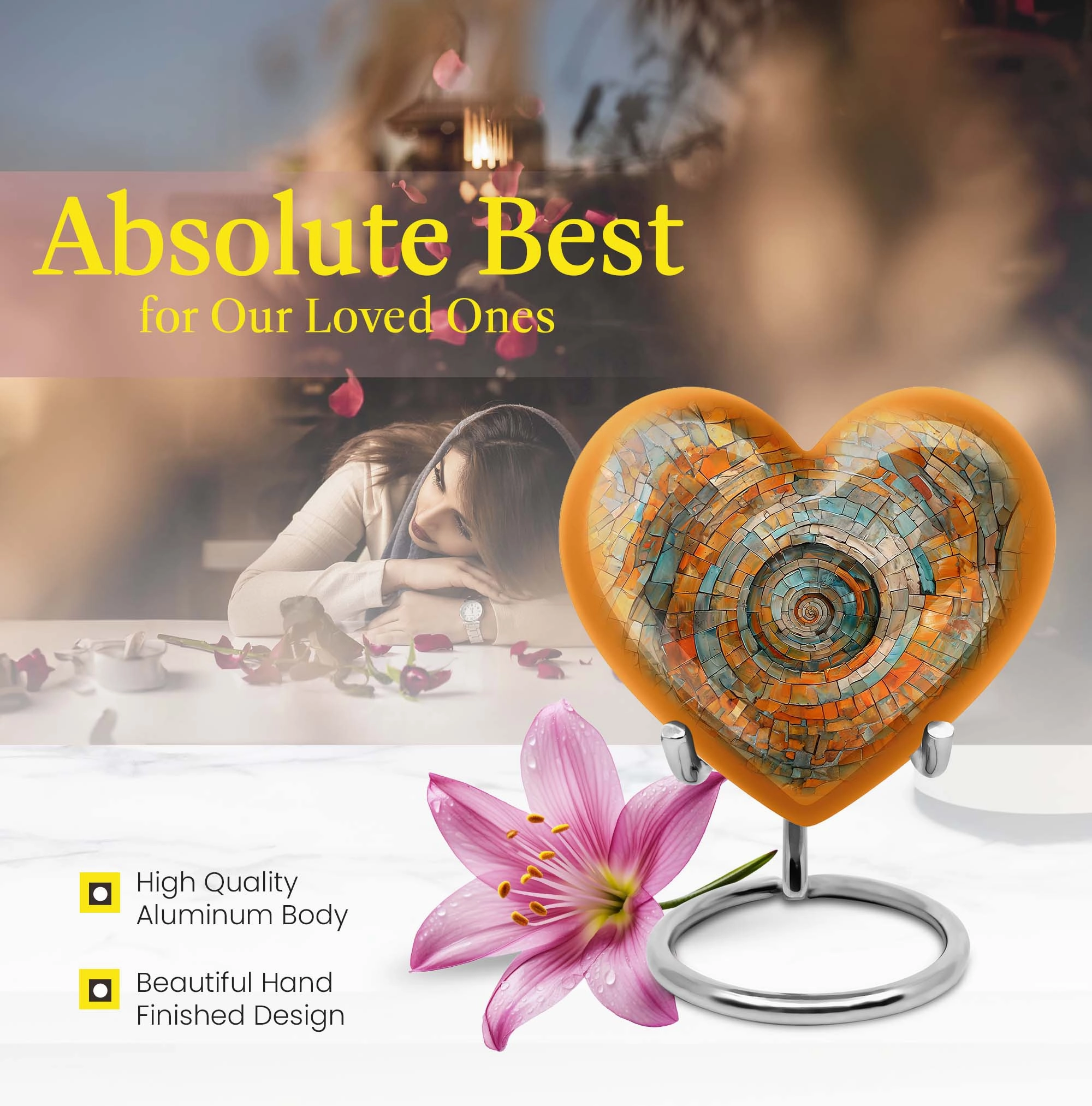 Spiral Serenity: Human Ashes Memorial Urn For Adult