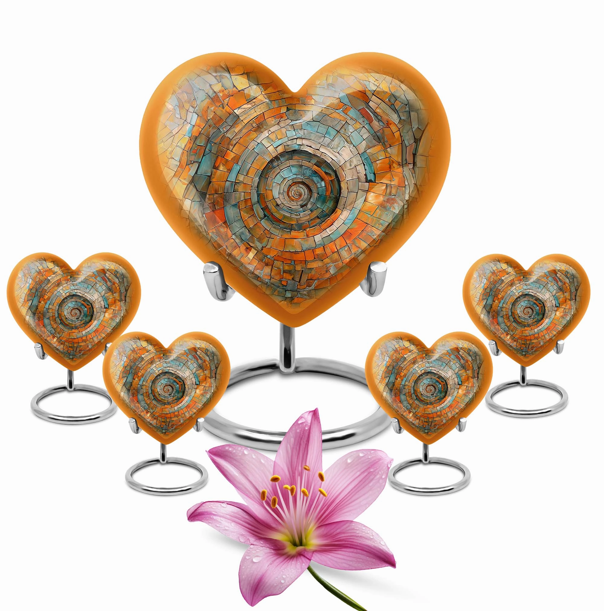 Spiral Serenity: Human Ashes Memorial Urn For Adult