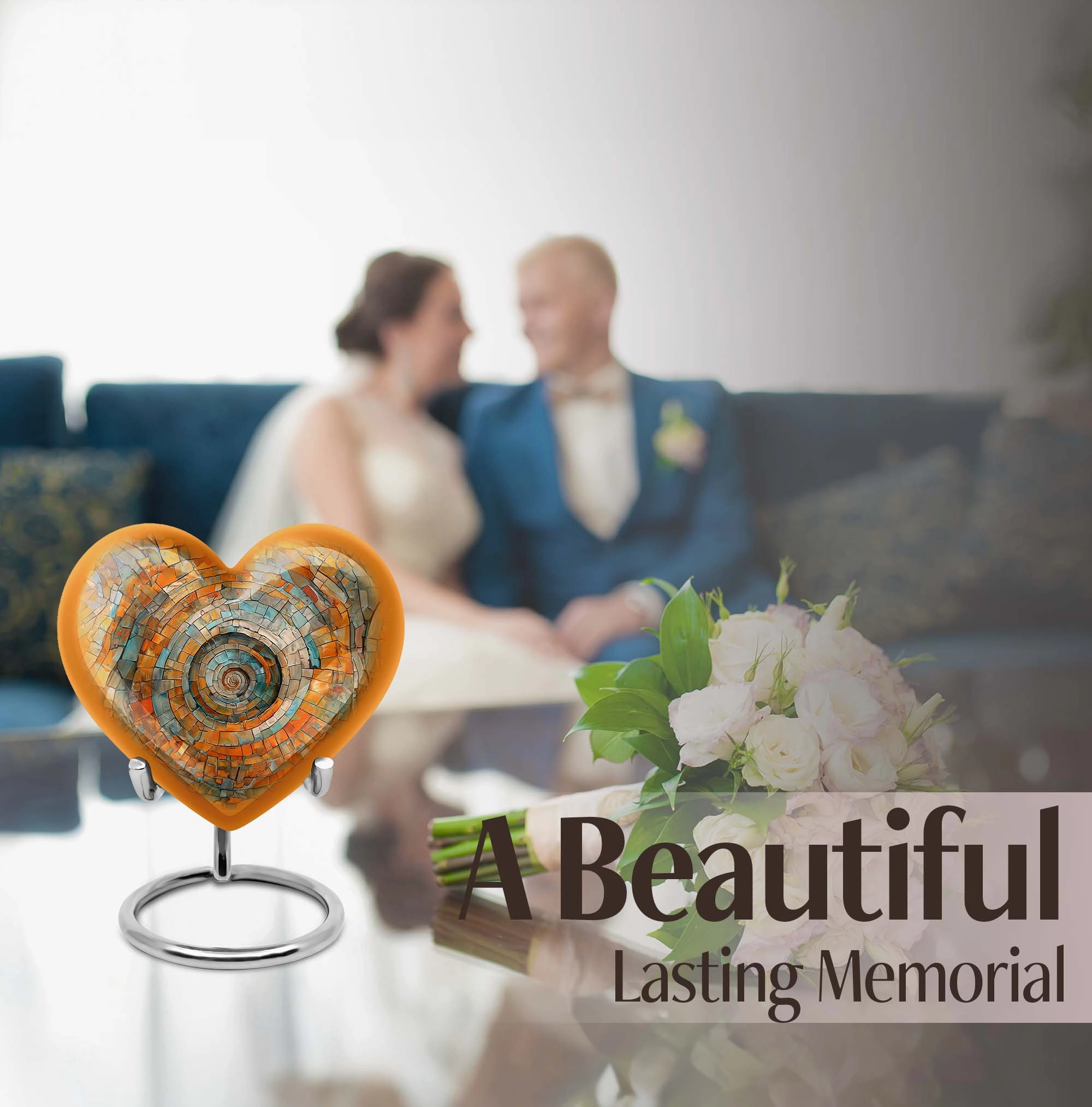 Spiral Serenity: Human Ashes Memorial Urn For Adult