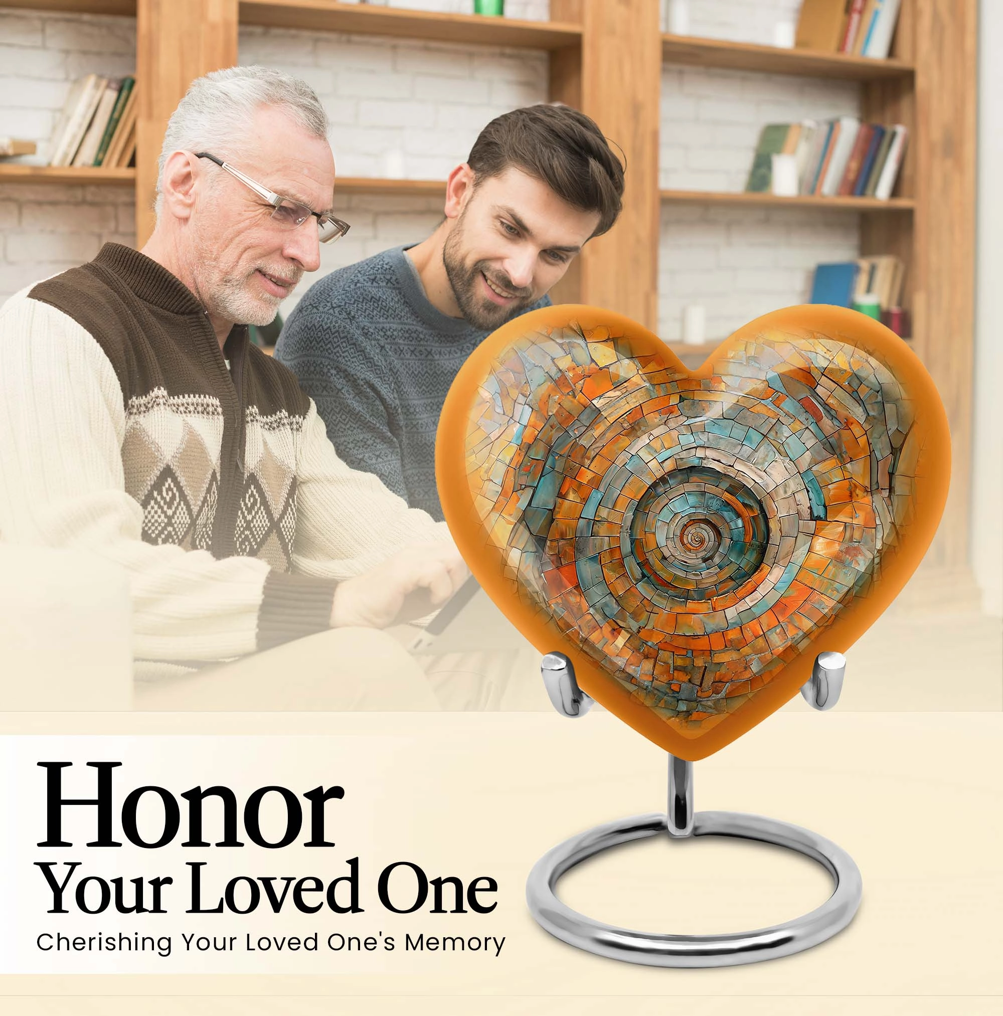 Spiral Serenity: Human Ashes Memorial Urn For Adult