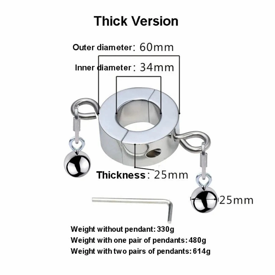 Stainless Steel Penis Weight Pendant