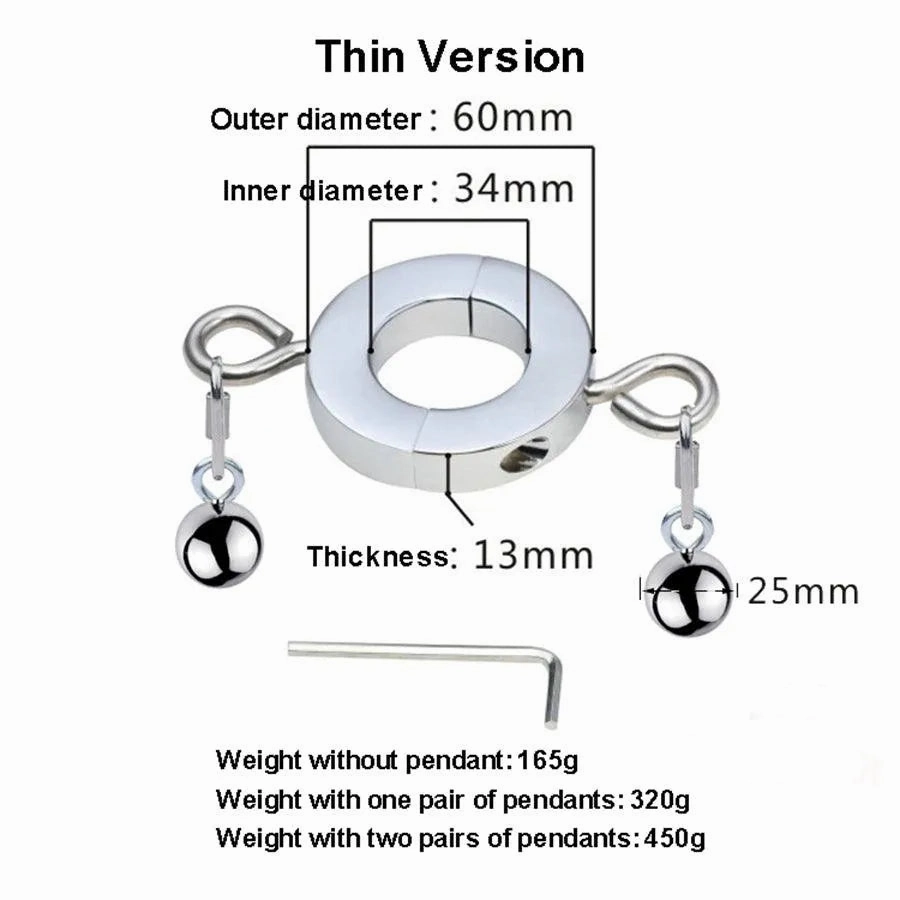 Stainless Steel Penis Weight Pendant
