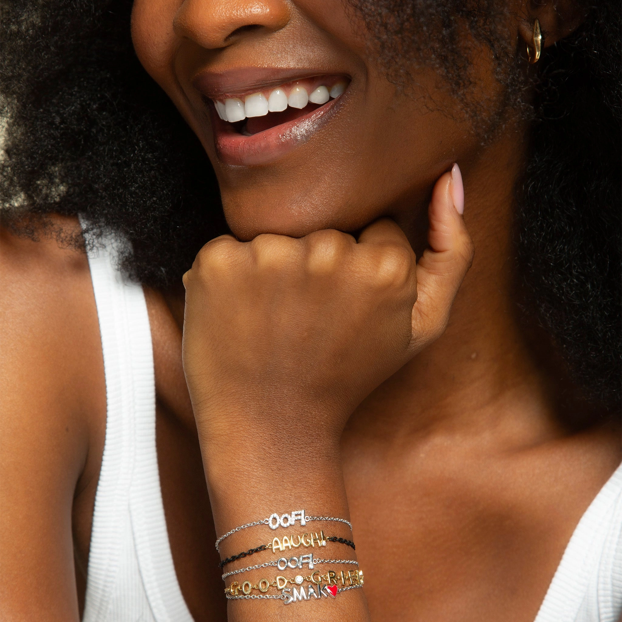 Sterling Silver “SMAK” Bracelet