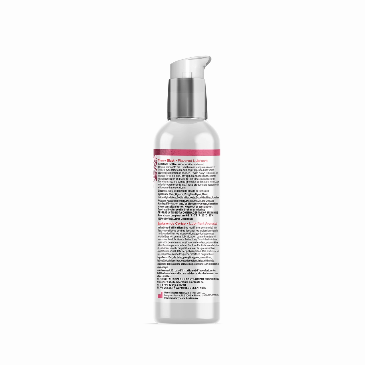Swiss Navy Desire Cherry Blast Flavored Lubricant - 2 oz