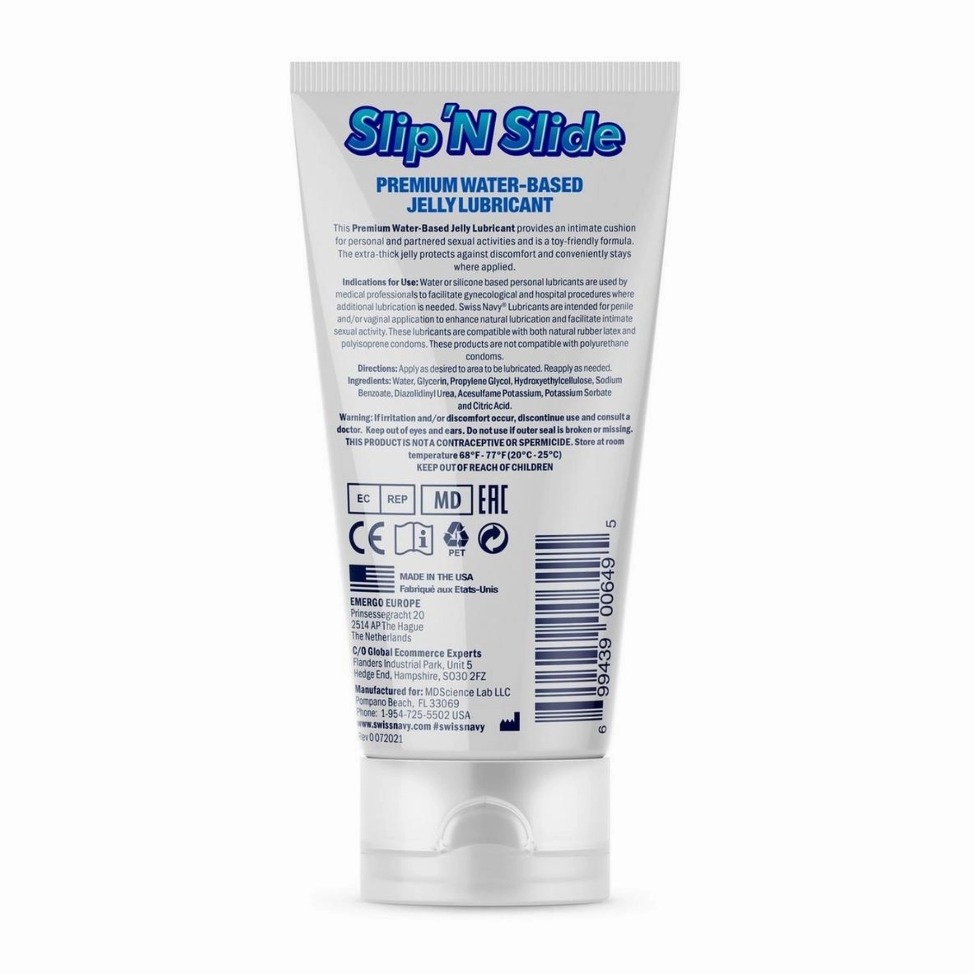 Swiss Navy Slip'N Slide Premium Jelly Lubricant