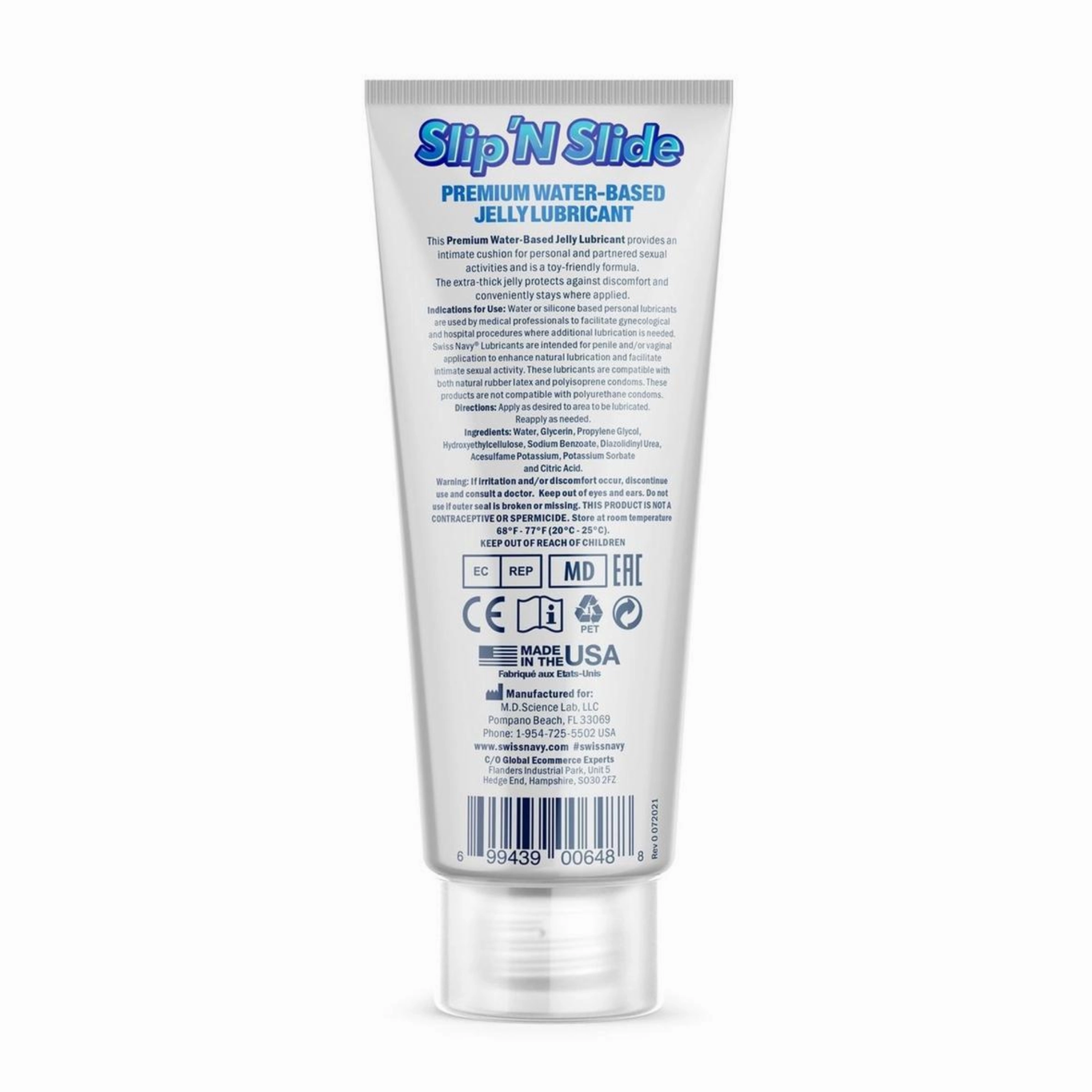 Swiss Navy Slip'N Slide Premium Jelly Lubricant