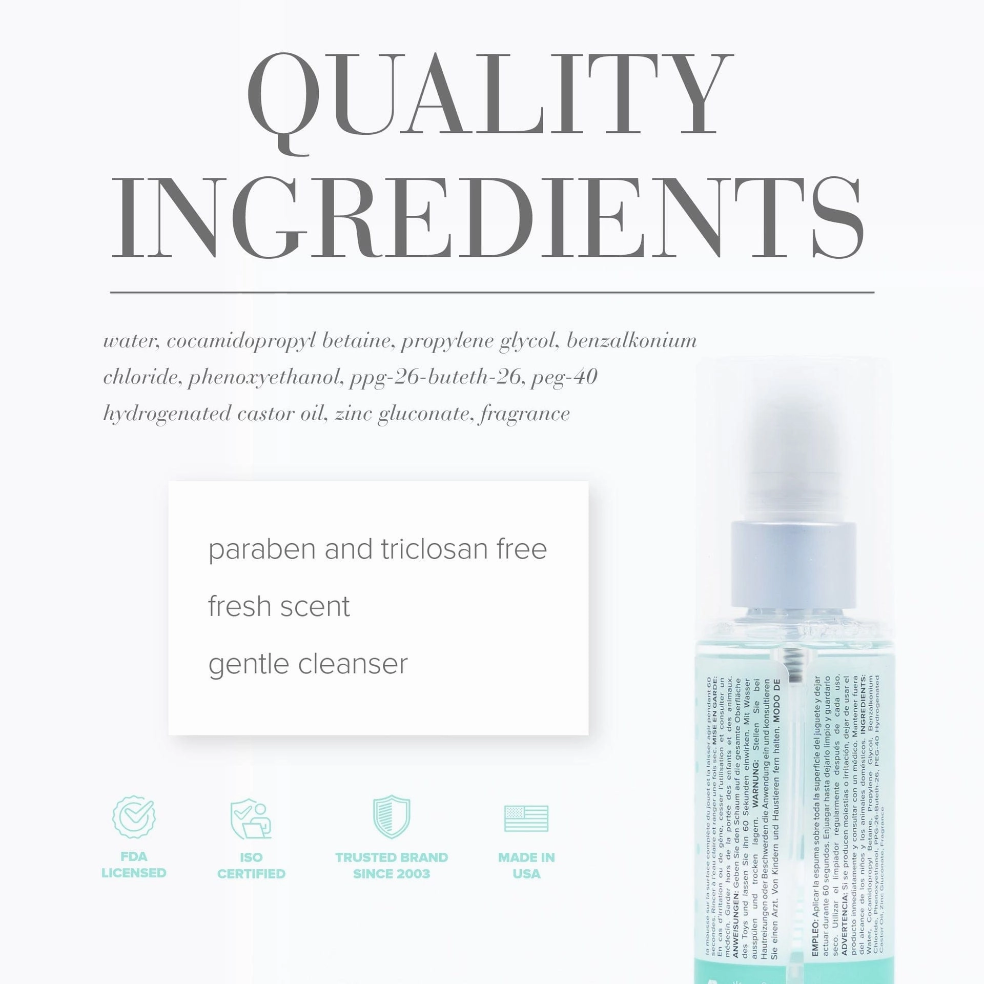 System Jo - Fresh Scent Hygiene Misting Toy Cleaner
