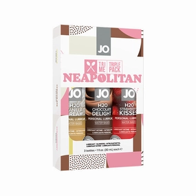 System JO Tri Me Triple Pack Neapolitan Flavored Lube