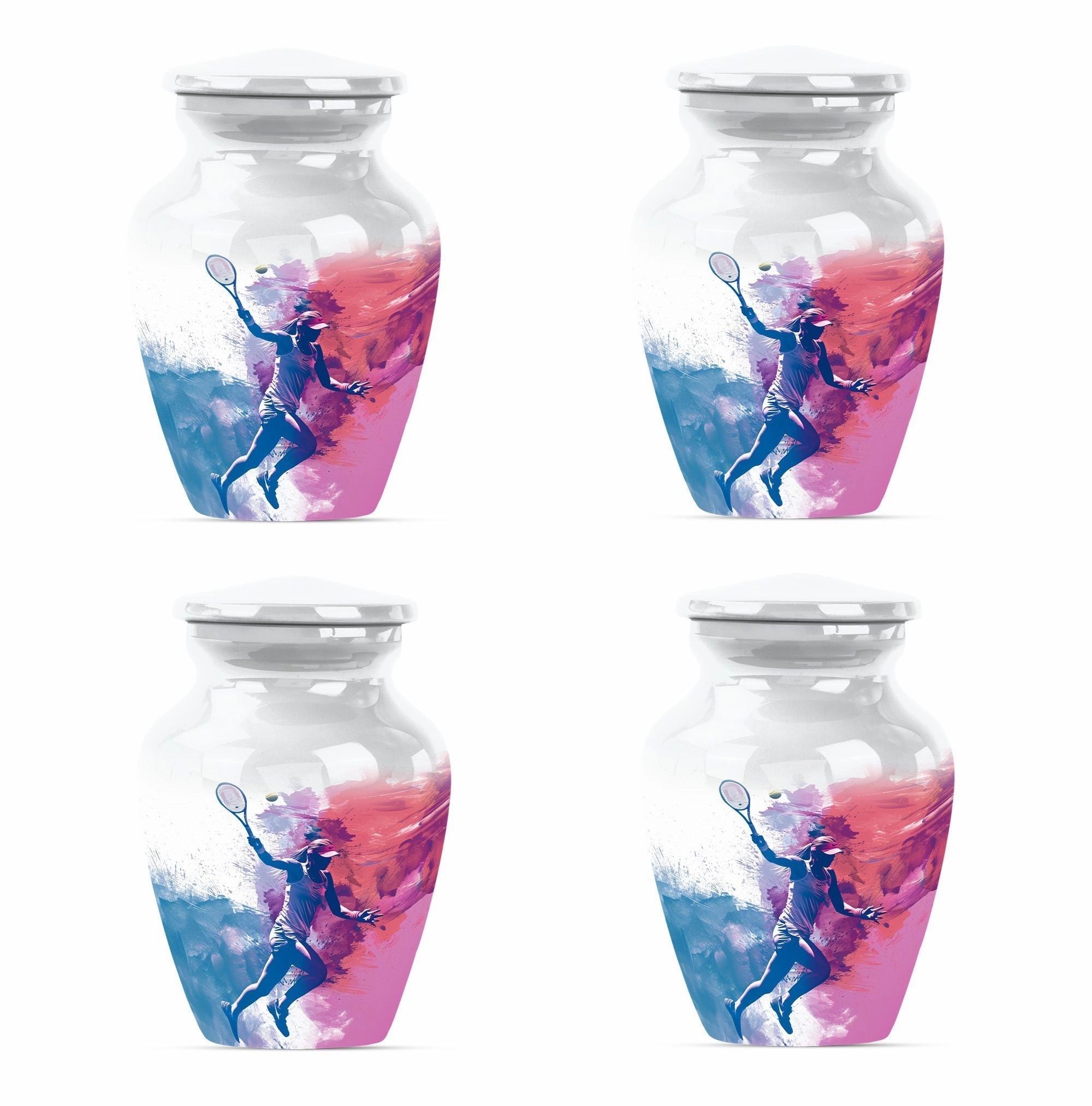 Tennis Urn Bliss: Thoughtful Empathy Memorial Urn for Adult Ashes