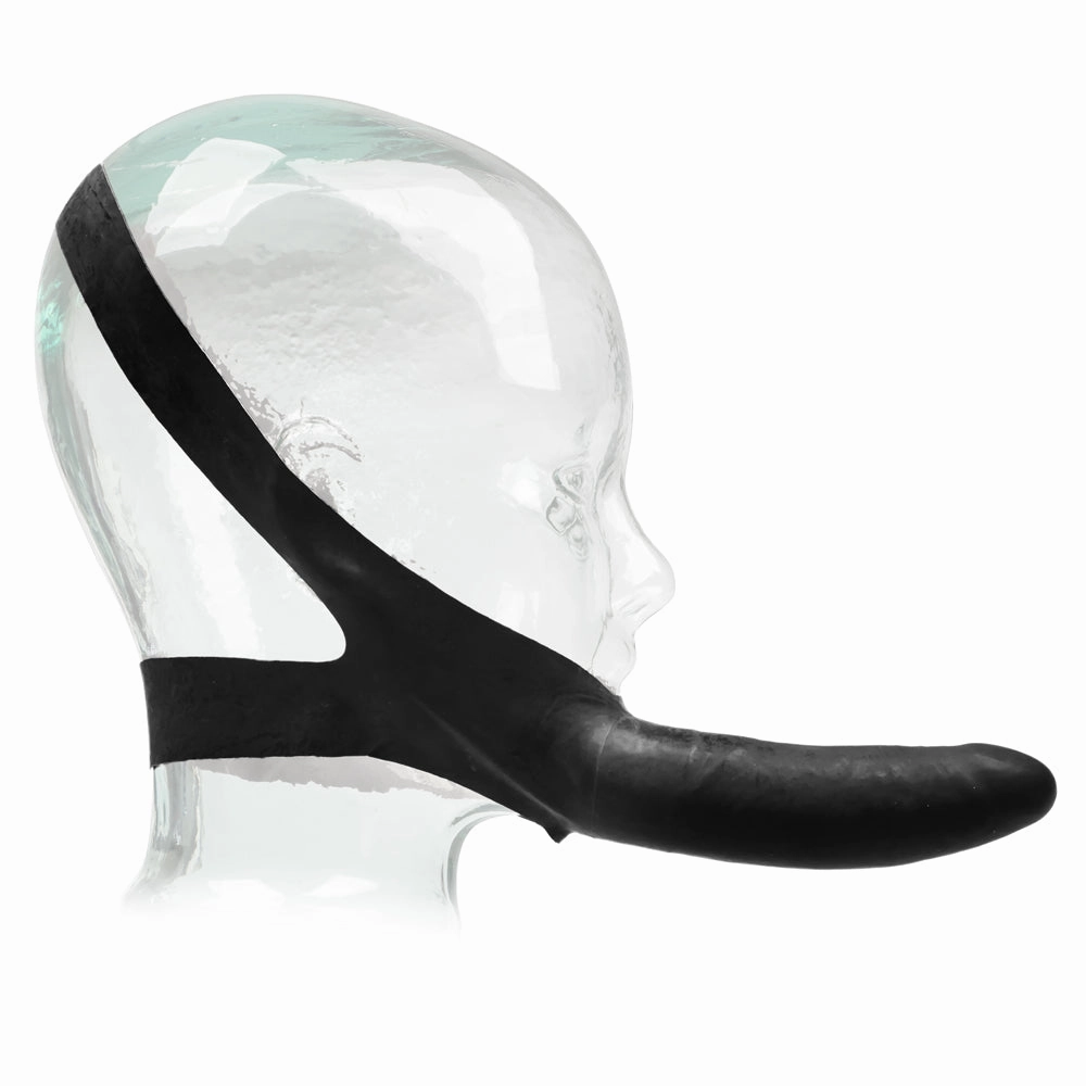 The Original Accommodator Latex Strap-On Facial Dildo