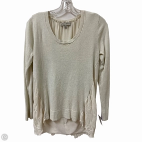 Top Long Sleeve By Clothes Mentor In Cream, Size: S