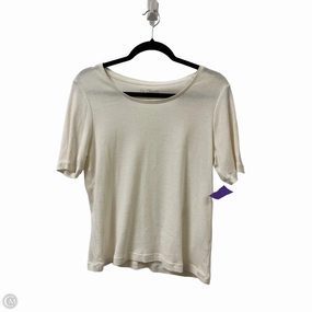 Top Short Sleeve By Chicos In Cream, Size: M
