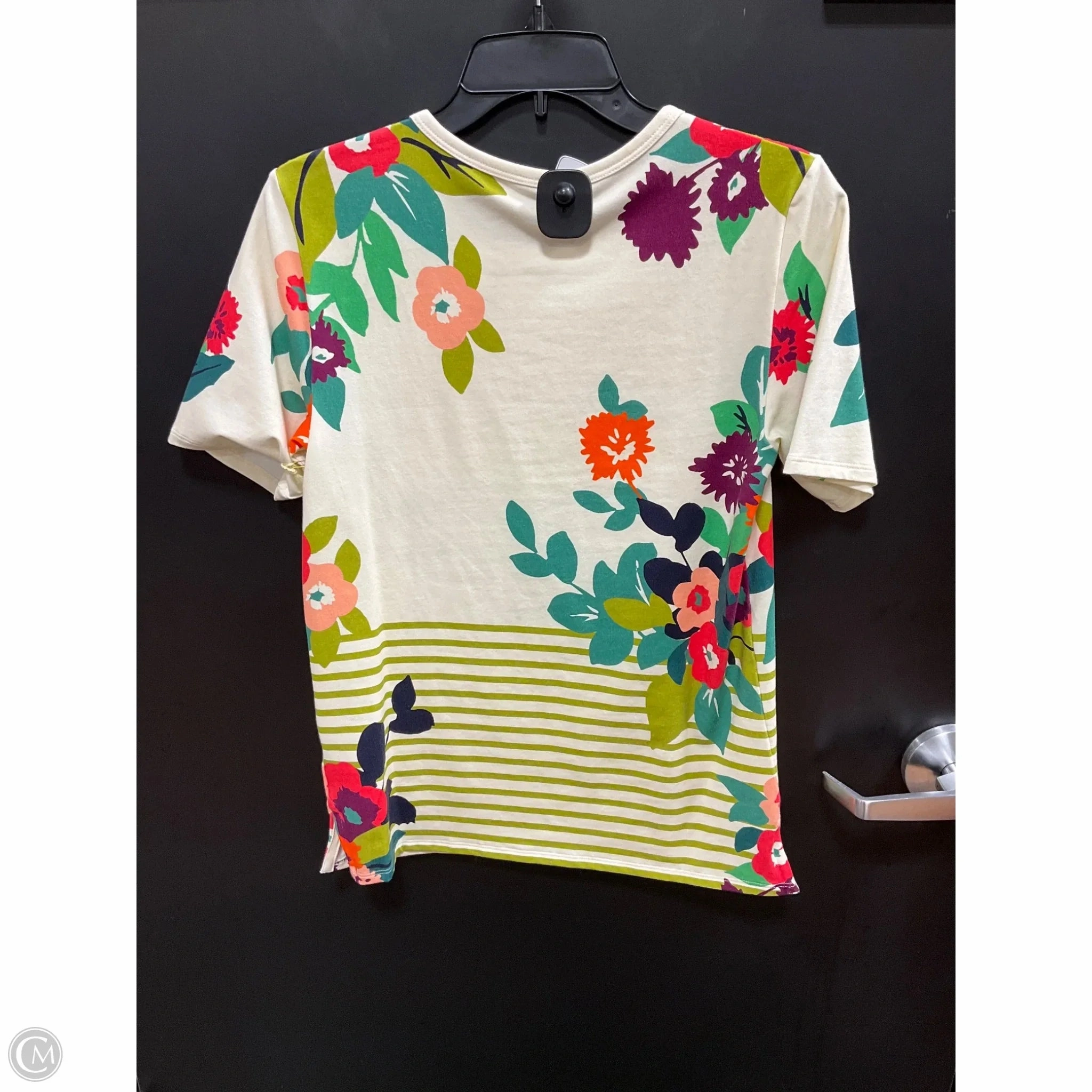 Top Short Sleeve By Spartina In Cream, Size: S