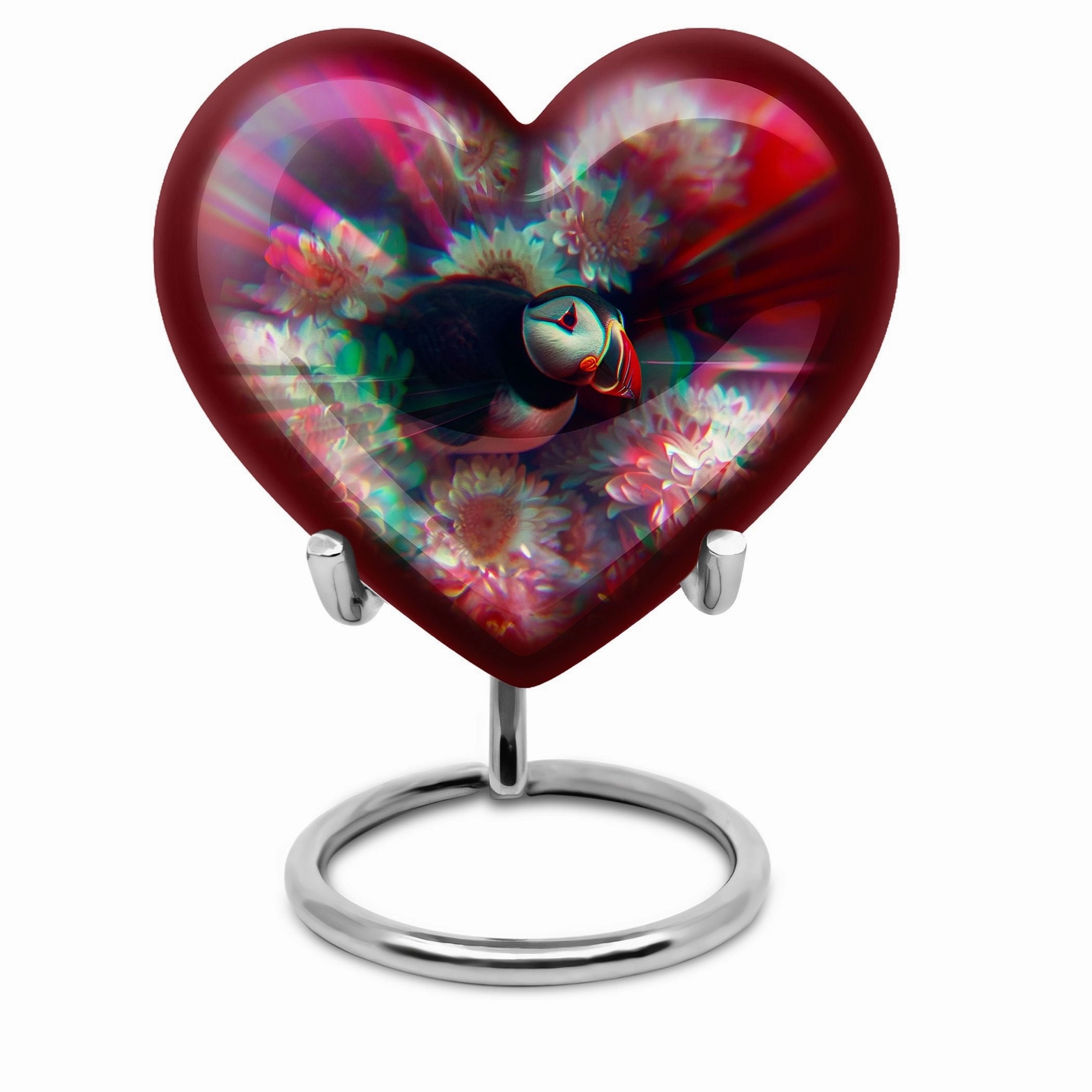 Toucans Urn, Dual Memorial Cremation Keepsake for Adult Males