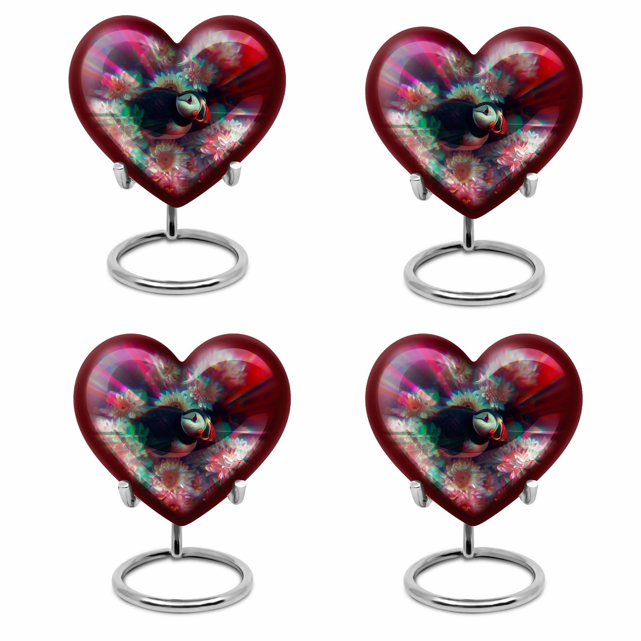 Toucans Urn, Dual Memorial Cremation Keepsake for Adult Males