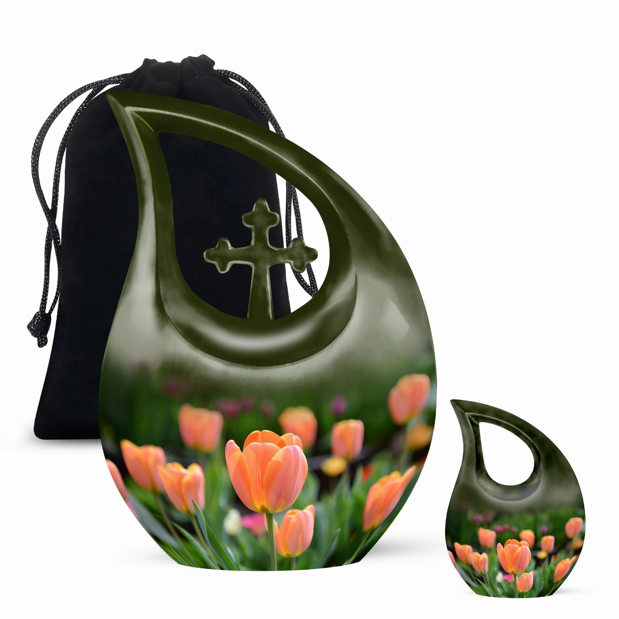 Tulip Urn: Small Miniature Cremation Urn For Adult Ashes