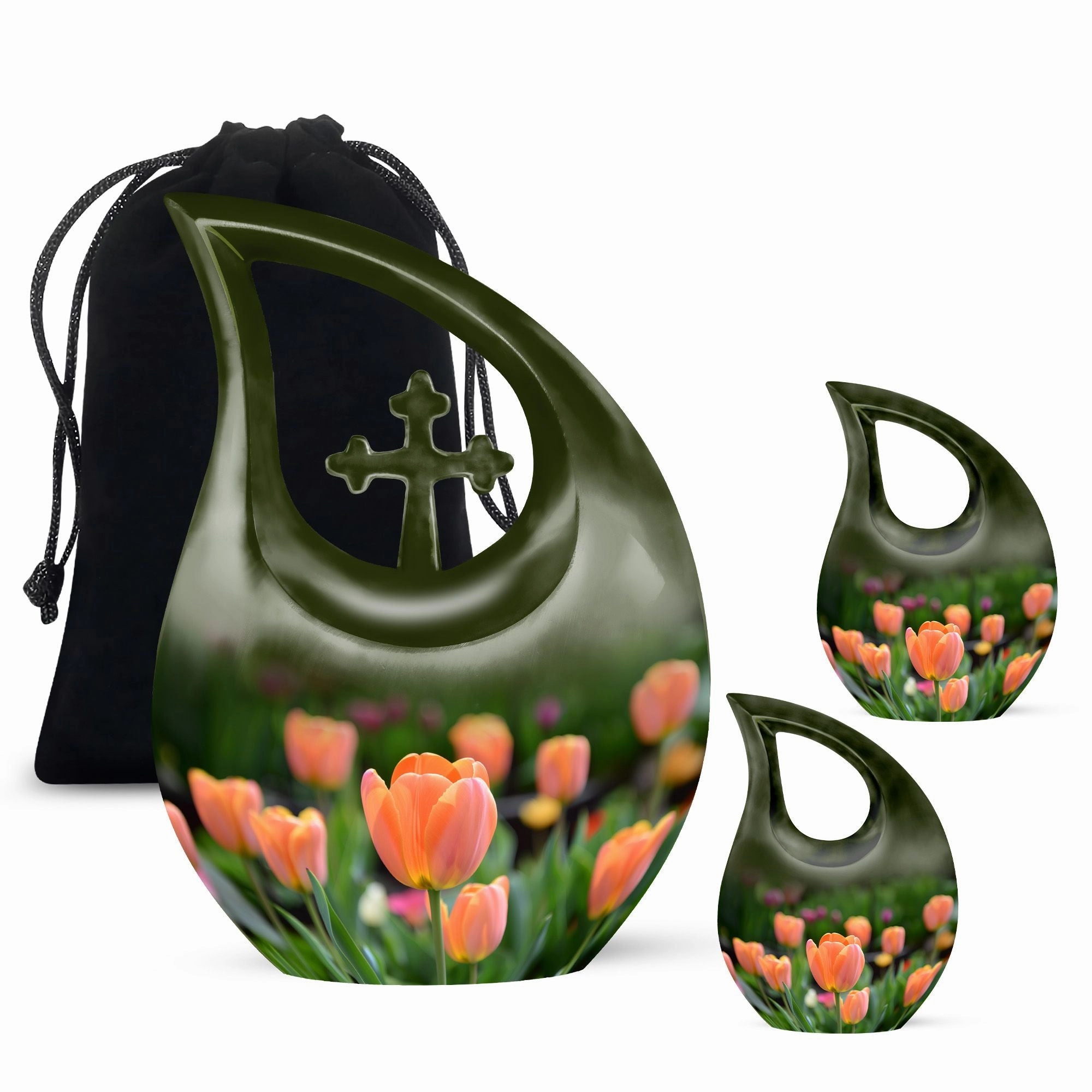 Tulip Urn: Small Miniature Cremation Urn For Adult Ashes