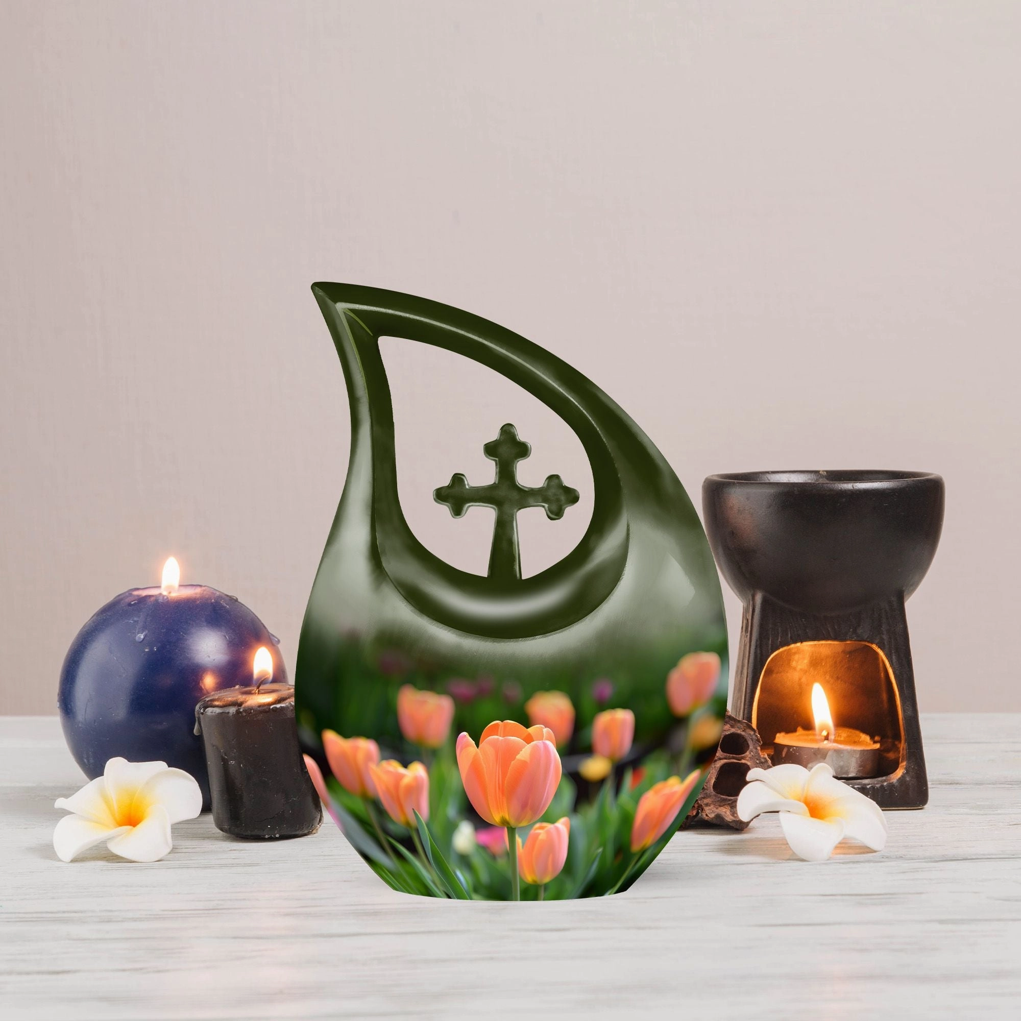 Tulip Urn: Small Miniature Cremation Urn For Adult Ashes