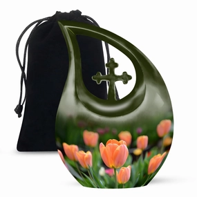 Tulip Urn: Small Miniature Cremation Urn For Adult Ashes