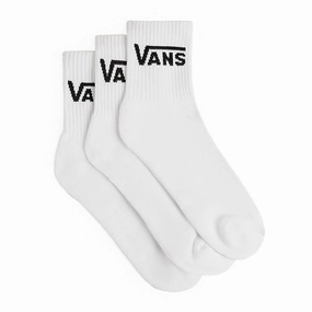Vans Classic Half Crew Socks 3-Pack - White