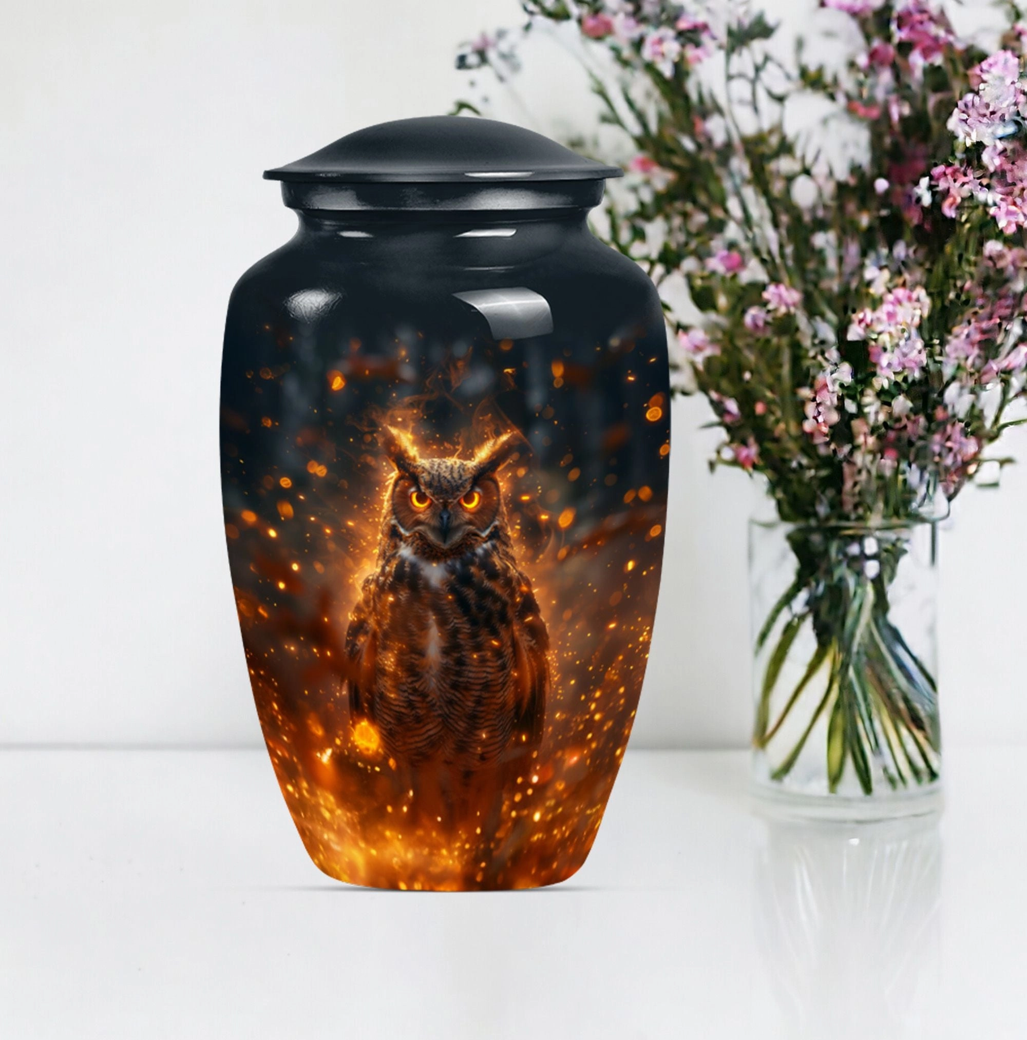 Vigil Owl Urn - Dignified Resting Place for Your Deceased
