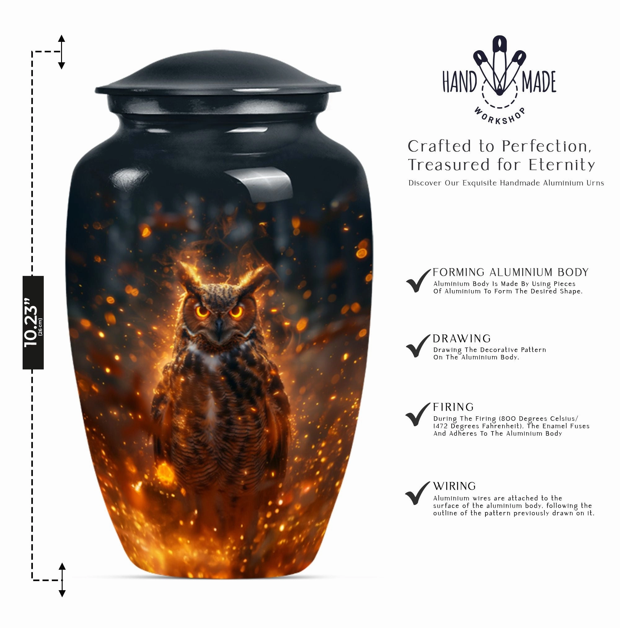 Vigil Owl Urn - Dignified Resting Place for Your Deceased