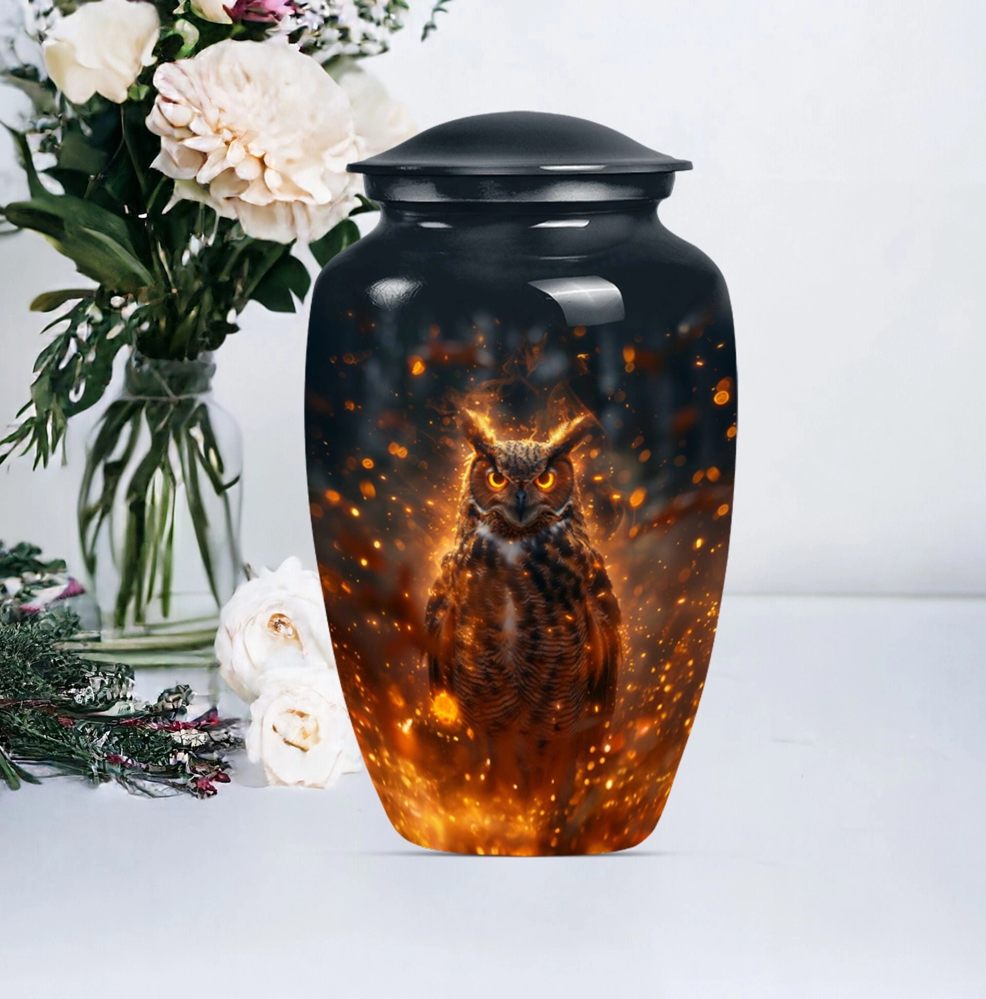 Vigil Owl Urn - Dignified Resting Place for Your Deceased