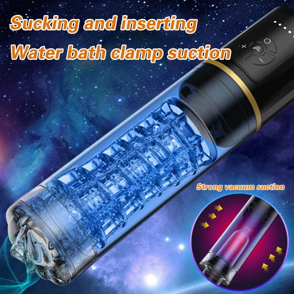 Water Based Male Masturbation Cup | Sucking Thrusting Oral Sex Masturbation Stimulator