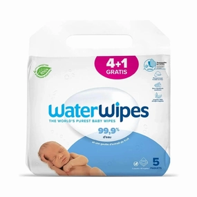 WaterWipes Sensitive Baby Wipes 5x60s