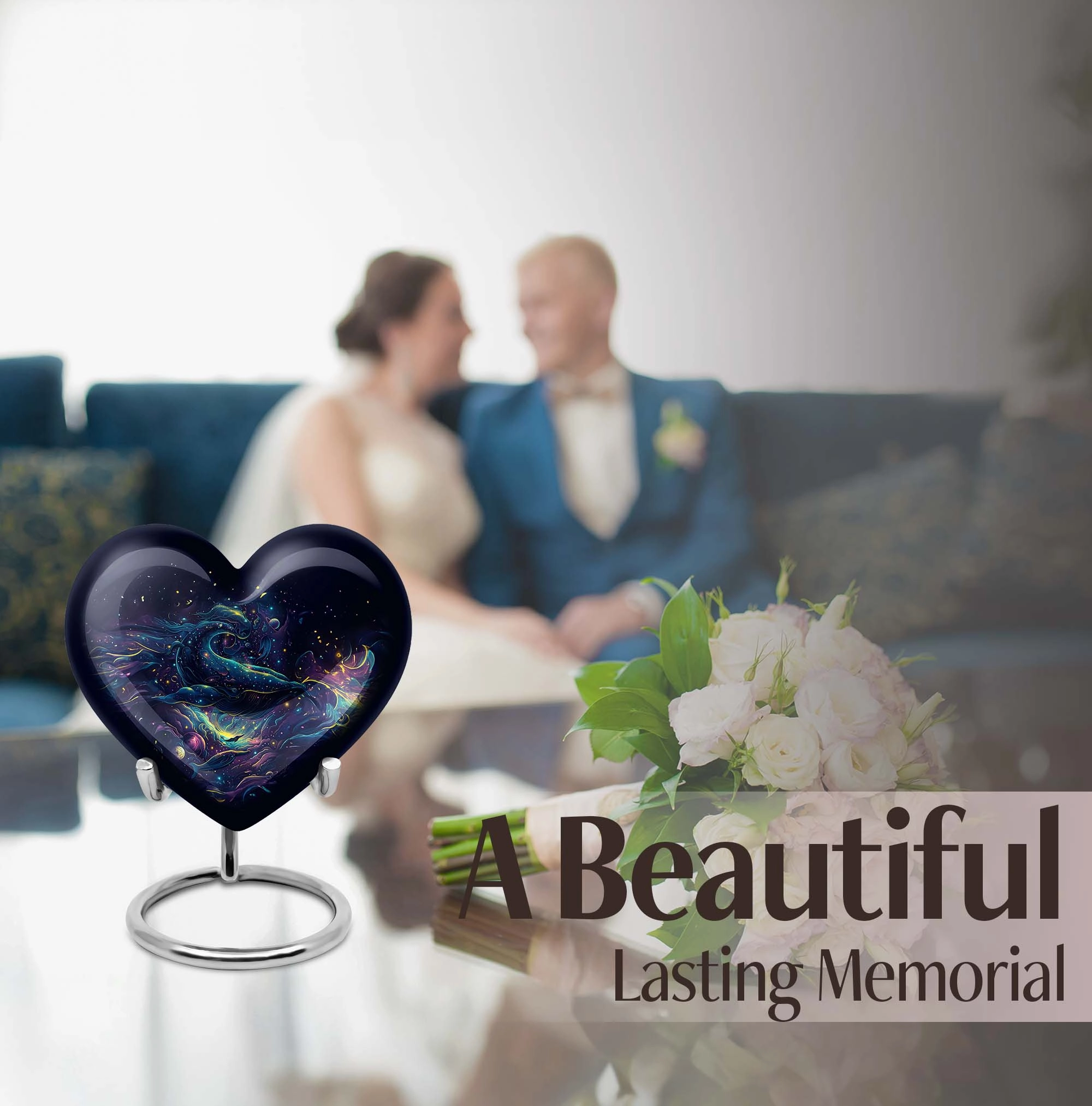 Whispering Heartline Fish Urn & Memorial Adult Urn Collection