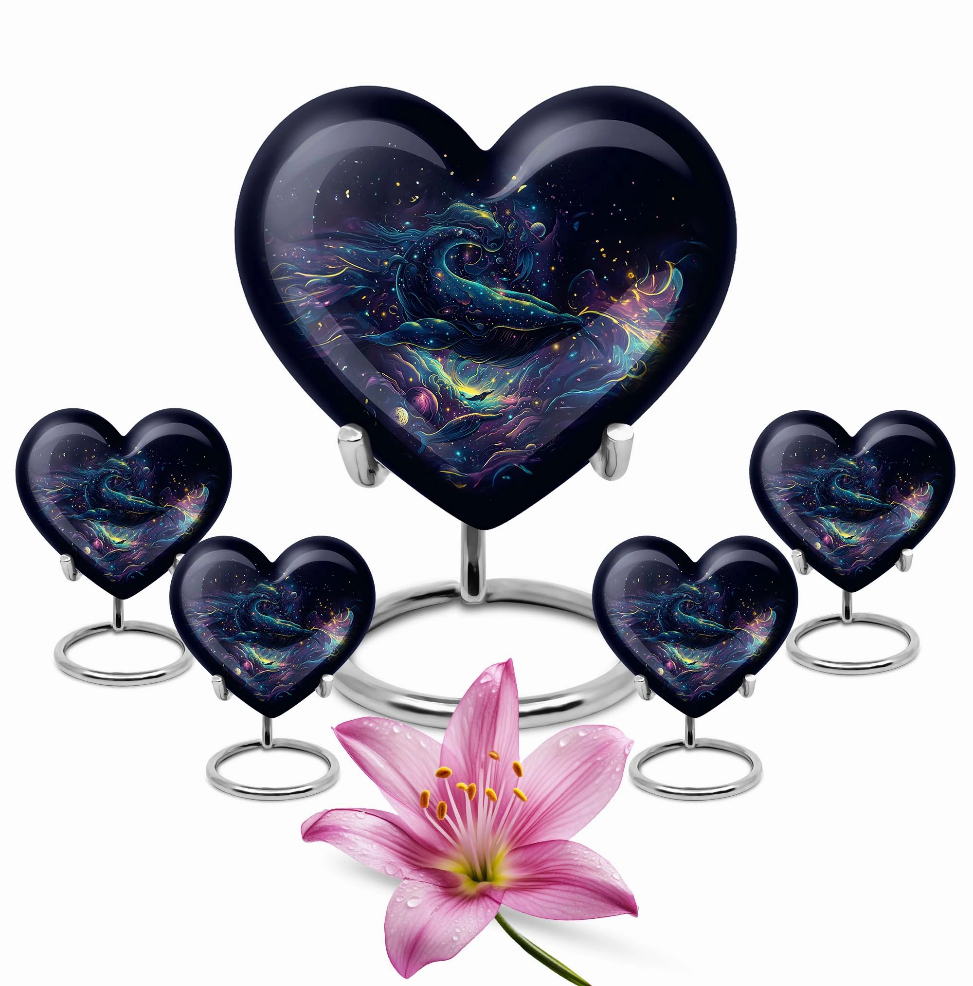 Whispering Heartline Fish Urn & Memorial Adult Urn Collection