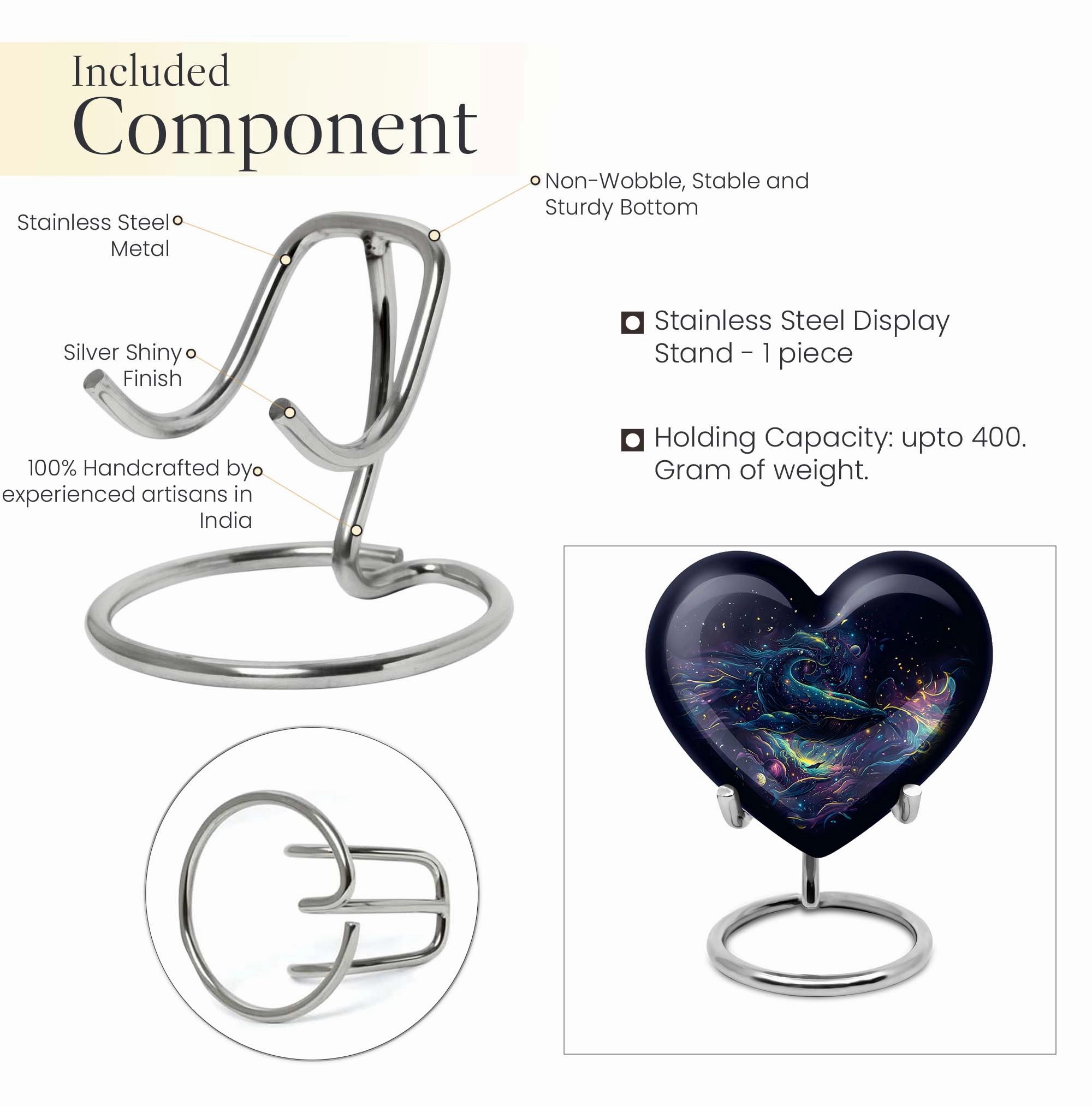 Whispering Heartline Fish Urn & Memorial Adult Urn Collection