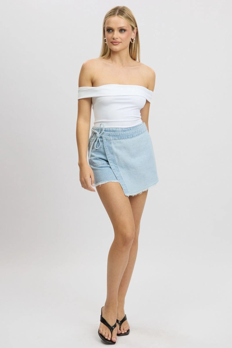 White Off Shoulder Bodysuit