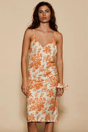 Wilda Slip Dress Orange