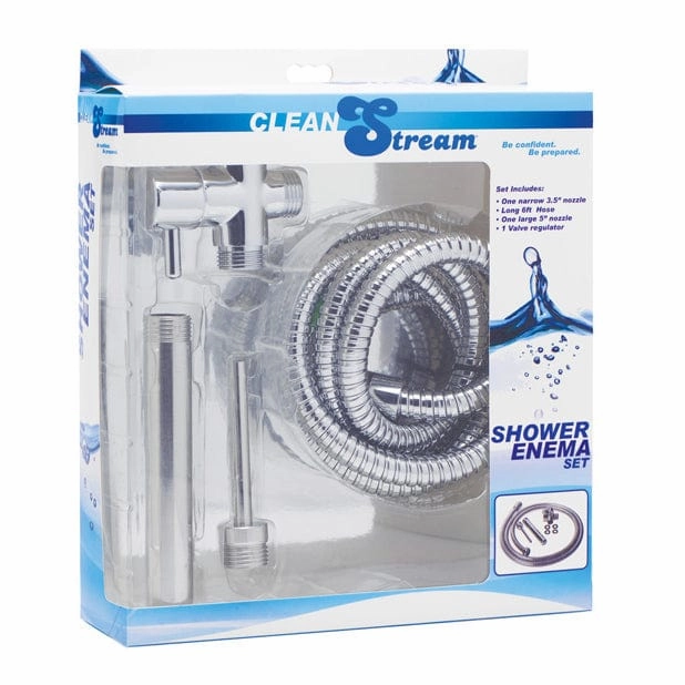 XR - CleanStream Deluxe Metal Shower Enema Set (Silver)