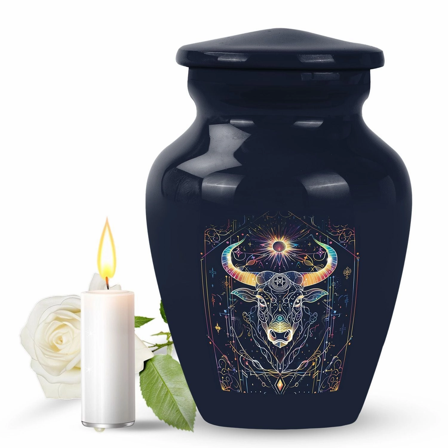 Zodiac Urn: Large & Exquisite Memorial for Honoring Adult Males