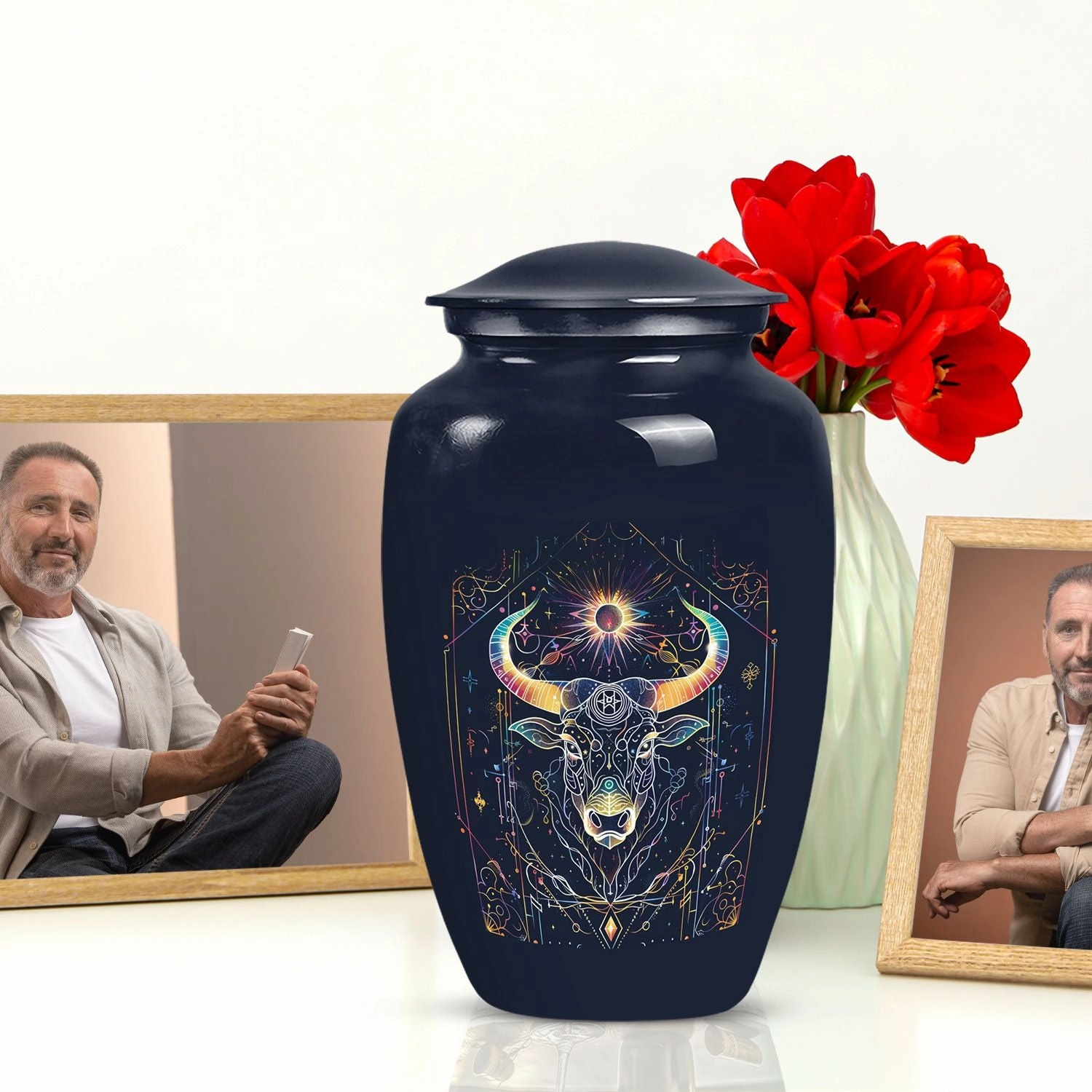 Zodiac Urn: Large & Exquisite Memorial for Honoring Adult Males